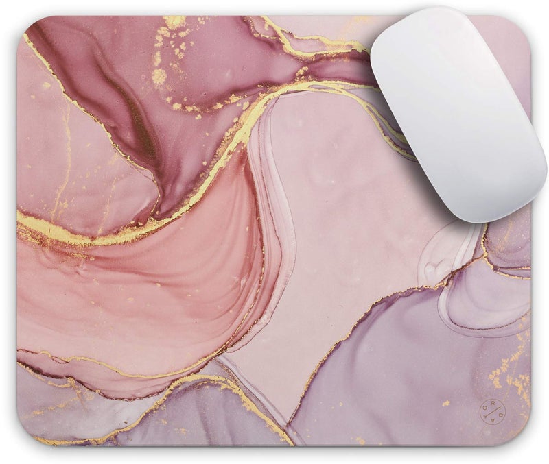 Oriday Gaming Mouse Pad Inspirational Quote Mouse Pad Motivational Quotes for Work (Pink and Purple) - Image 1